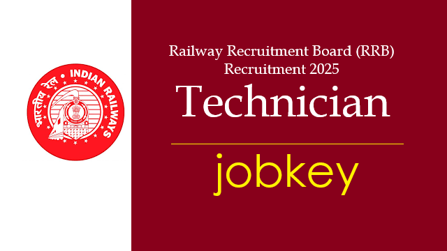 Railway RRB Technician Online Form 2025-jobkey